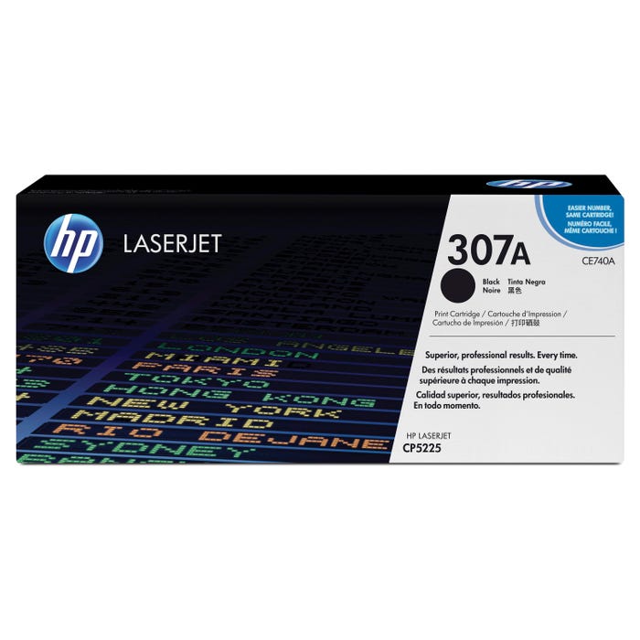 HP 307A Ink Cartridge, CE740A, Black