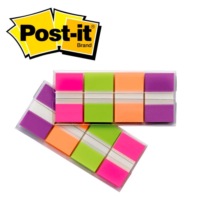 Post-it Flags in Dispensers, 1 x 1-7/10 Inches, Assorted Colors, Pack of 160