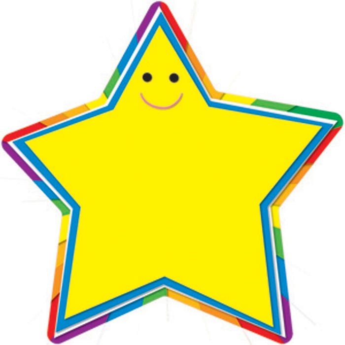 Carson Dellosa Star Cut-Outs, 5-1/2 x 5-1/2 Inches, Pack of 36