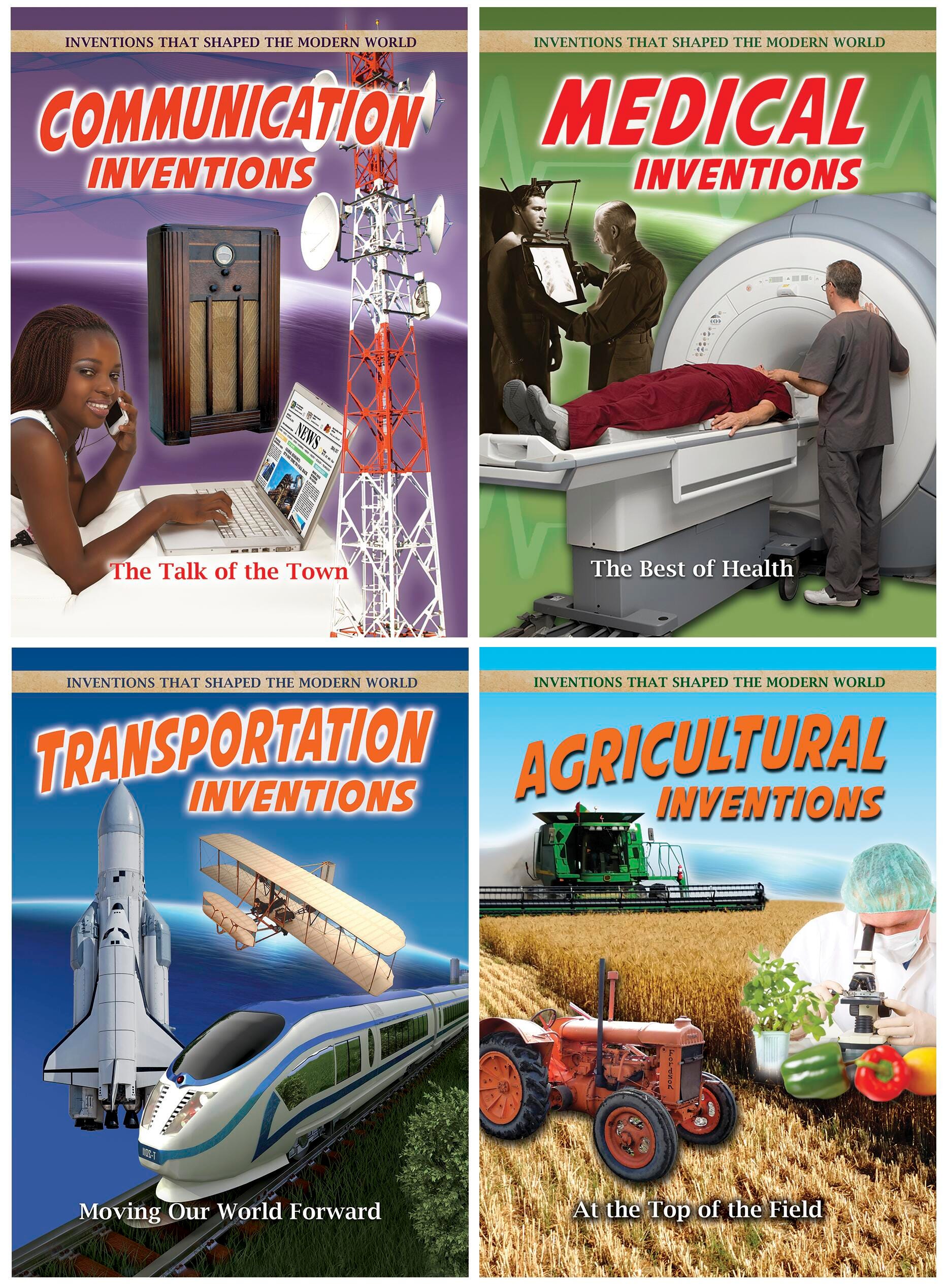 Crabtree Inventions that Shaped the Modern World Books, Set of 4, Item Number 1565957