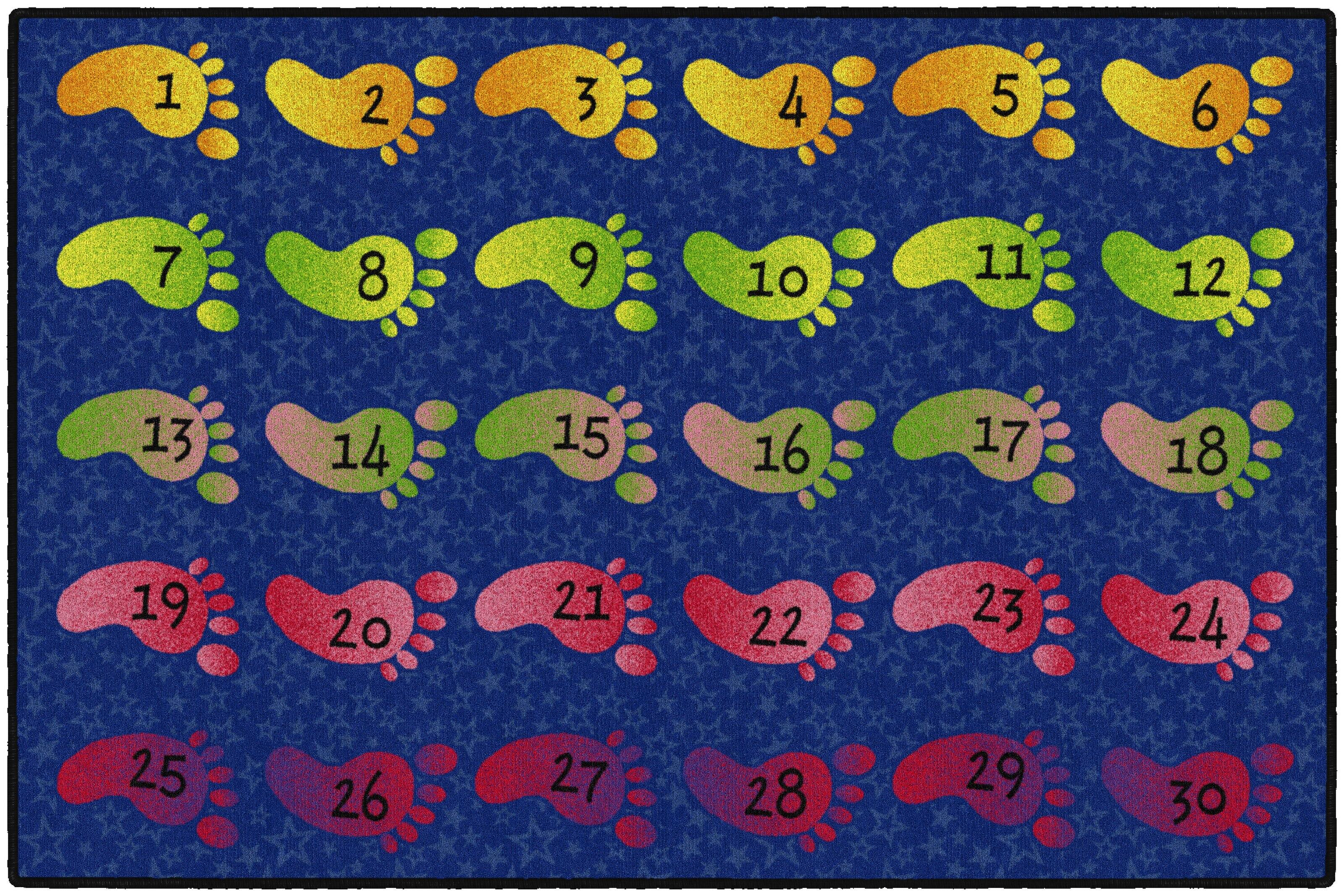 Flagship Carpets Counting Feet Carpet, Rectangle 4002447