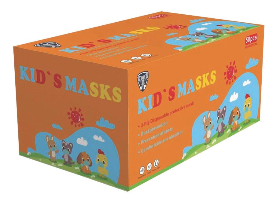 W&P Manufacturing Disposable Mask, Child 2136345