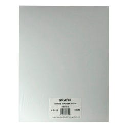 Grafix Shrink Film, 8-1/2 x 11 Inches, White, Pack of 50