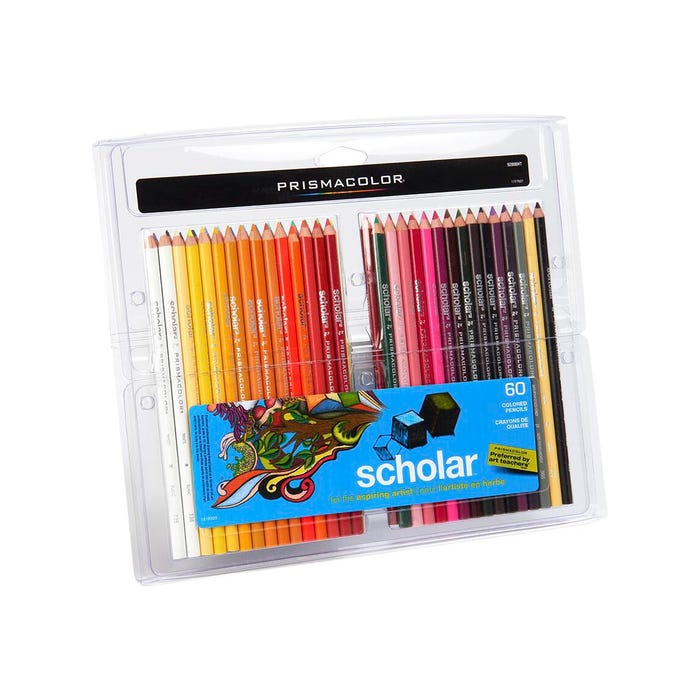 Prismacolor Scholar Colored Pencils, Assorted Colors, Set of 60