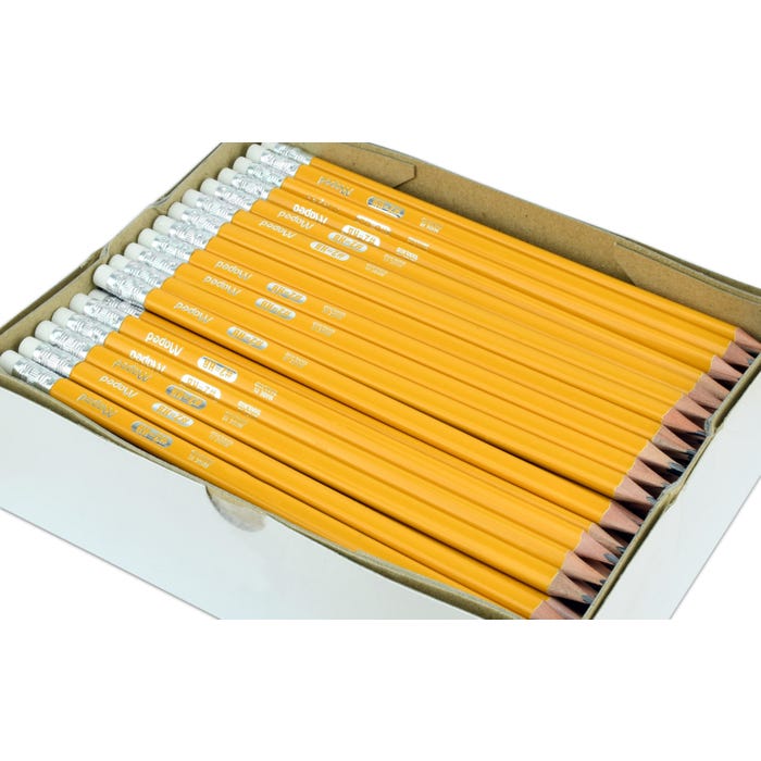 Maped Essentials Triangular Graphite No. 2 Pencils, Yellow, Pack of 576