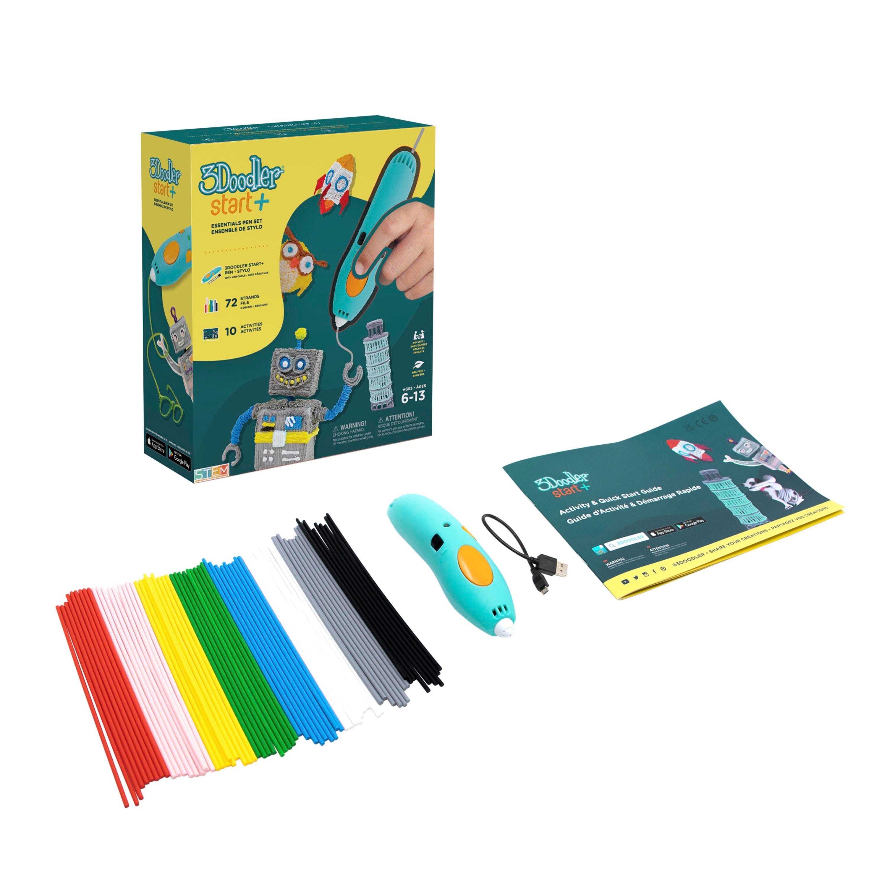 3Doodler Start+ Essentials 3D Printing Pen Set, Item Number 2103945