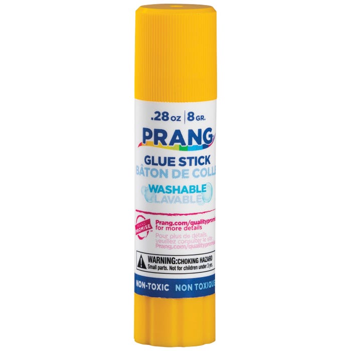 Prang Non-Toxic Odorless Washable Glue Stick, 0.28 oz, Clear