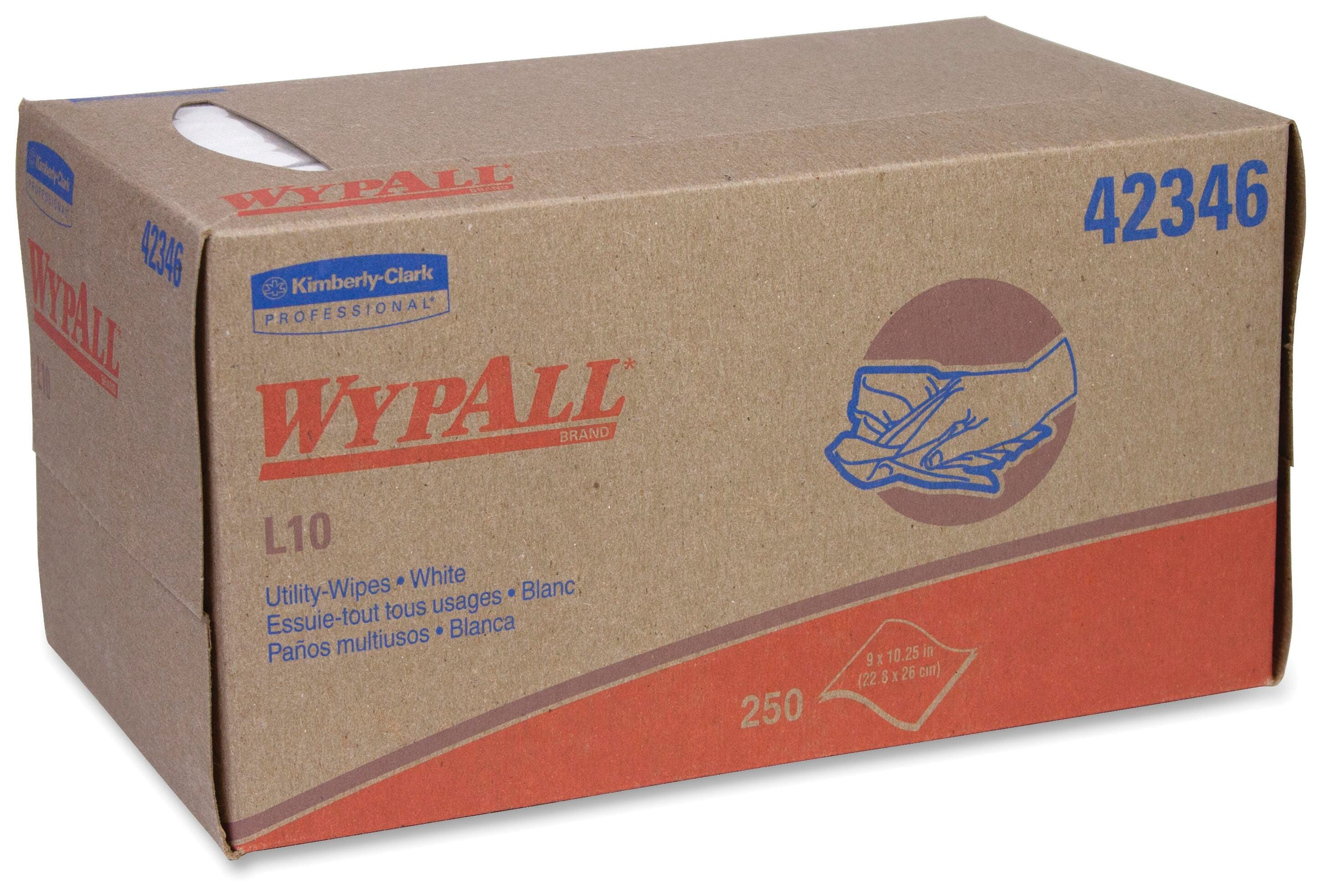 Image for WYPALL L10 Lightweight Utility Wipes, White, Case of 24 from School Specialty