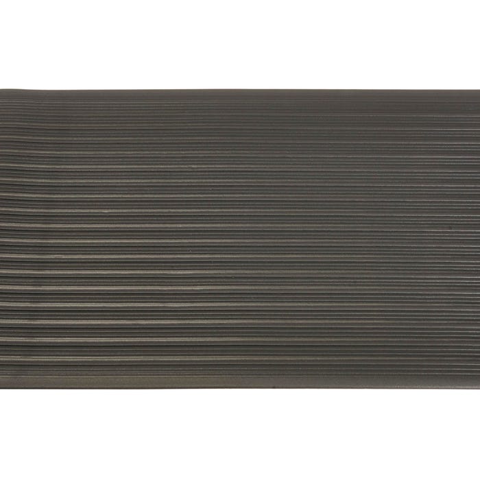 Genuine Joe Air Step Anti-Fatigue Mat with Beveled Edge, Vinyl Foam, 3 x 12 Feet, 3/8 Inch Thickness, Black