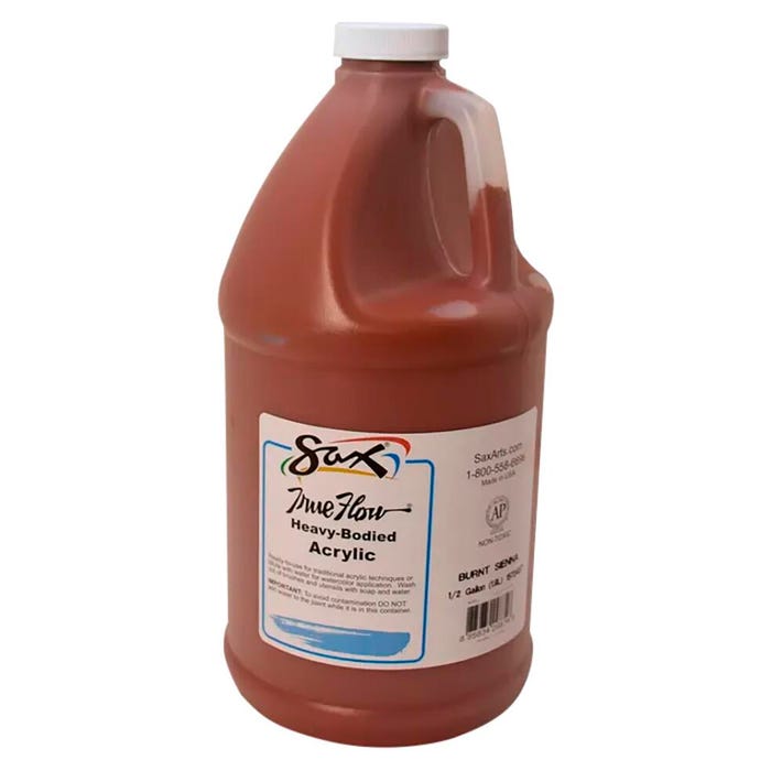 Sax Heavy Body Acrylic Paint, 1/2 Gallon, Burnt Sienna
