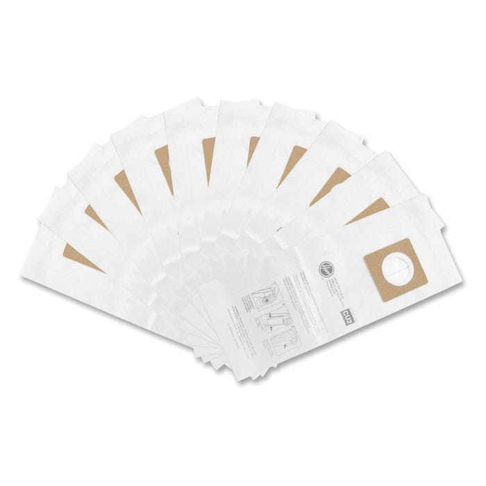 Hoover Cu2 Standard Commercial Bags, White, Pack of 10