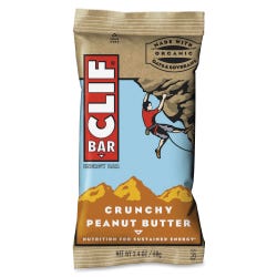 Clif Bar Crunchy Peanut Butter Energy Bar, 2.4 oz, Pack of 12