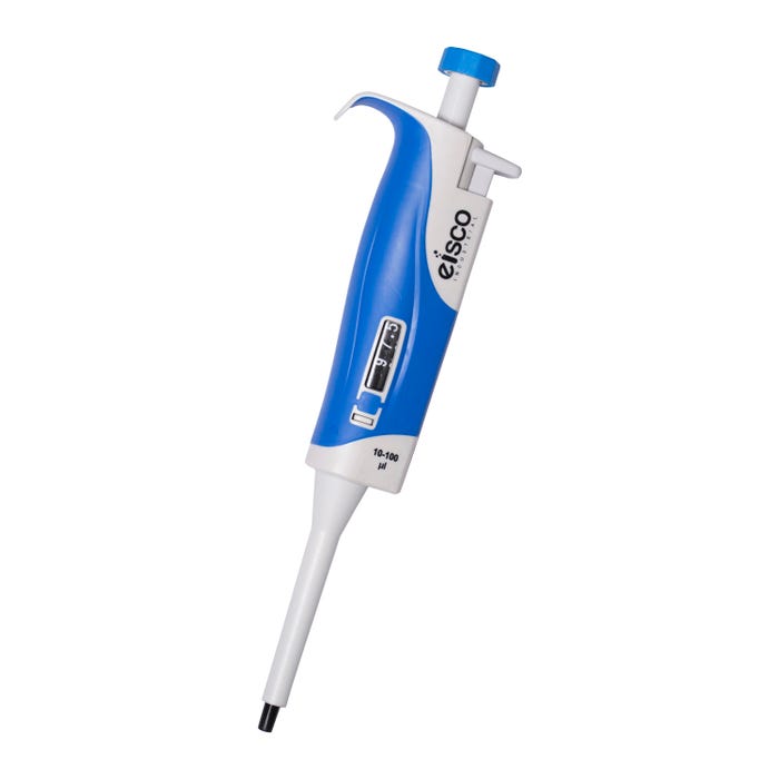 Eisco Labs Variable Volume Micropipette, 10 to 100 uL, 0.5 Increments, Autoclavable