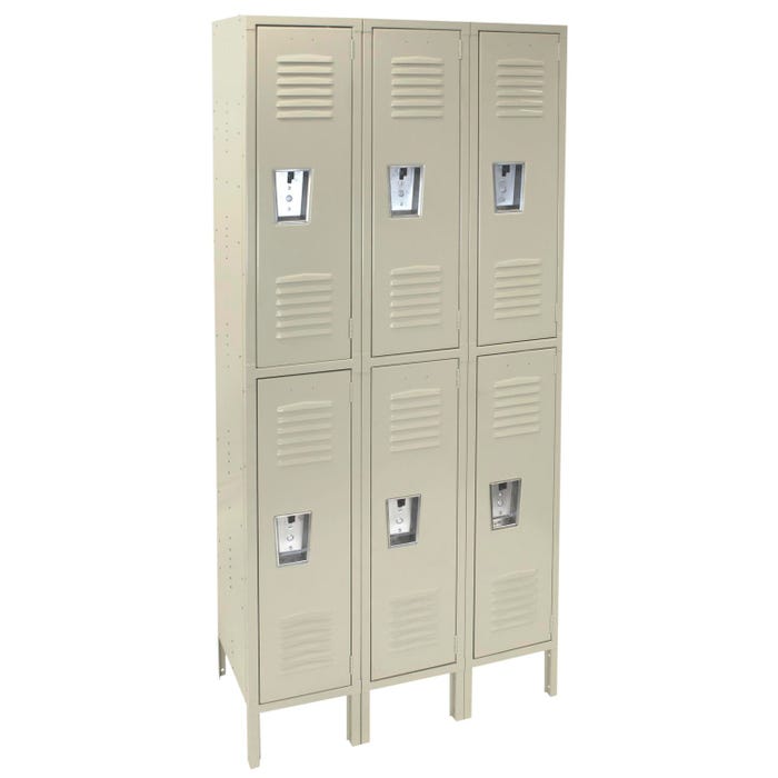 Republic Qwik-Ship Lockers, 2-Tier, 3 Wide