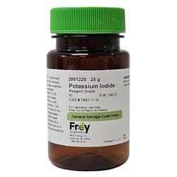 Frey Scientific Potassium Iodide, Reagent Grade, 25g