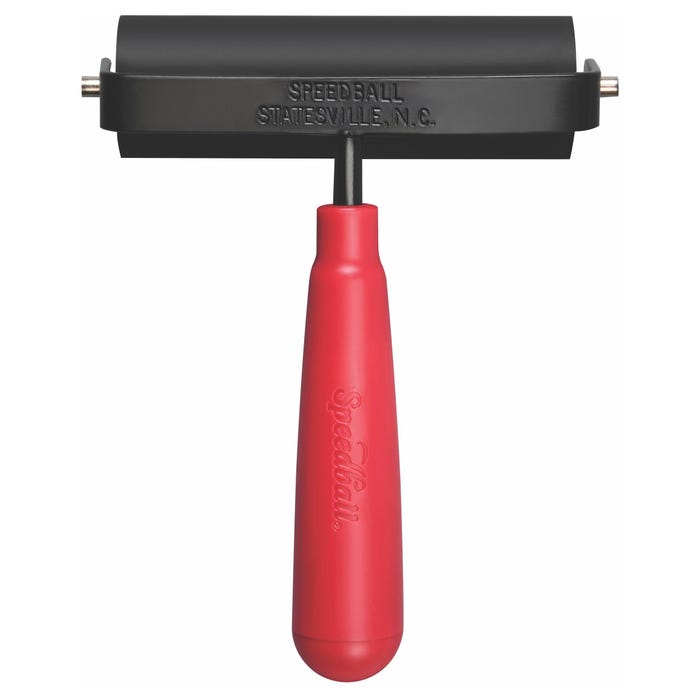 Speedball Hard Rubber Brayer with Plastic Handle, 4 Inches