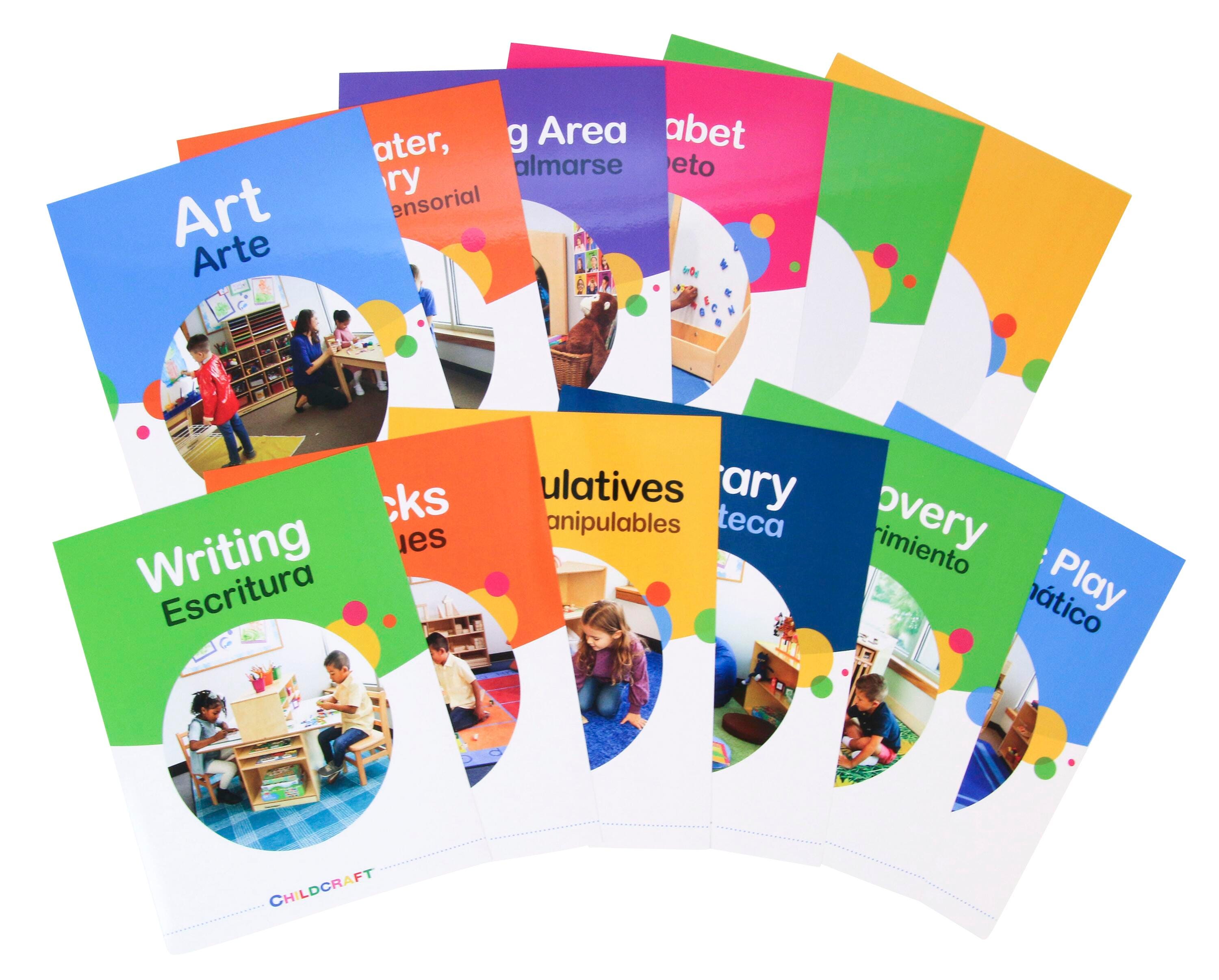 Childcraft Bilingual Learning Center Signs, Set of 12 2138882