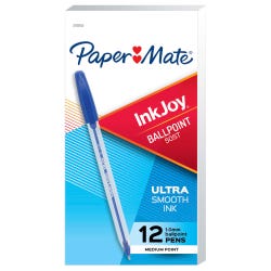 Paper Mate InkJoy 50ST Ballpoint Pens, Medium Point, 1.0 mm, Blue, Pack of 12