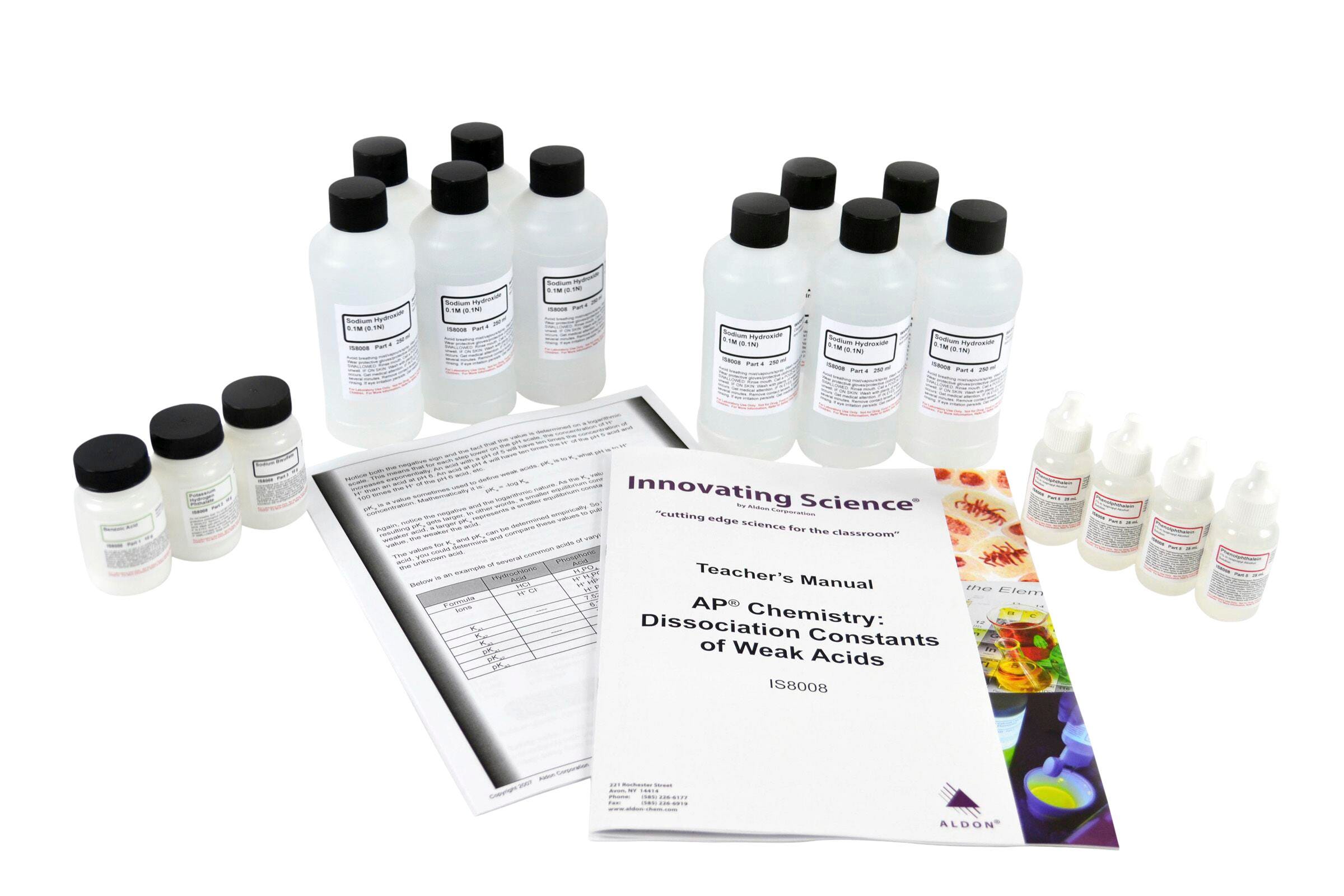 Innovation Science Dissociation Constant Of Weak Acids Ap Chemistry Kit 2134234