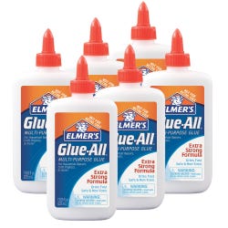 Elmer's Glue-All Multipurpose Glue, 7.625 oz Bottles, Pack of 6