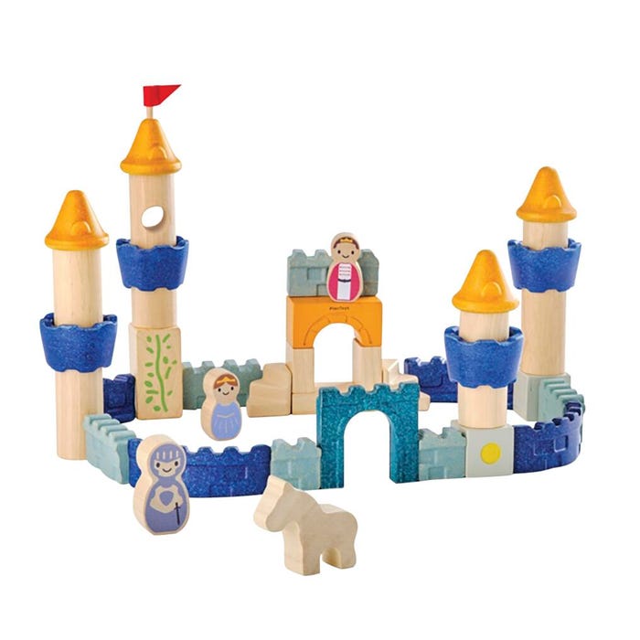 PlanToys Castle Blocks Set, 40 Pieces