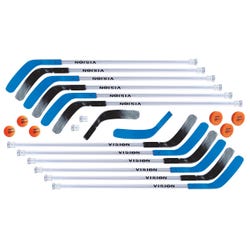 DOM Intermediate Vision Floor Hockey Stick Set, 45 Inches Blue/Black 020694