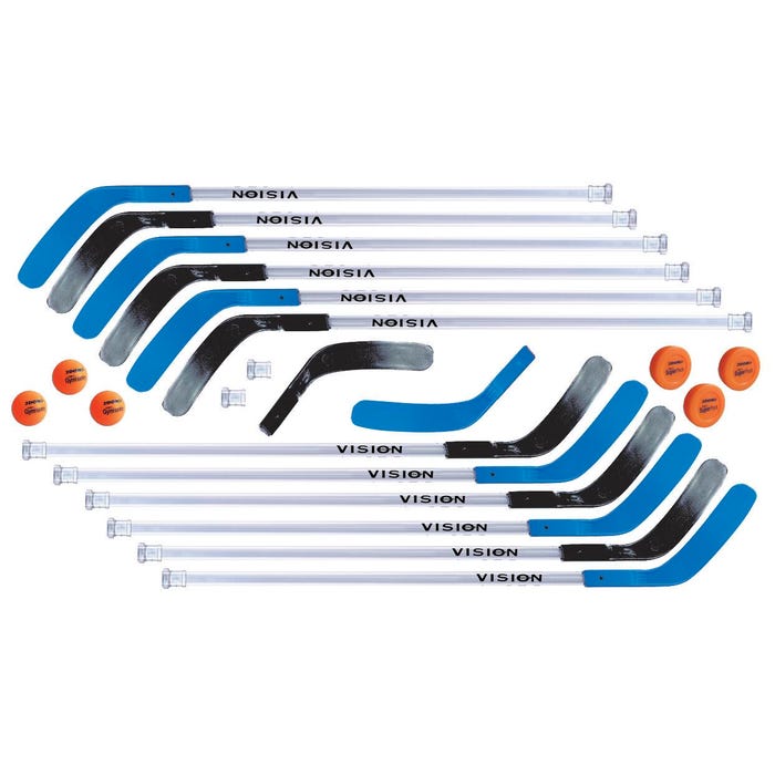 DOM Senior Vision Floor Hockey Stick Set, 52 Inches Blue/Black
