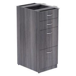 Lorell Relevance Series Charcoal Laminate Cabinet, 15-1/2 x 23-1/2 x 40-1/2 Inches, Charcoal