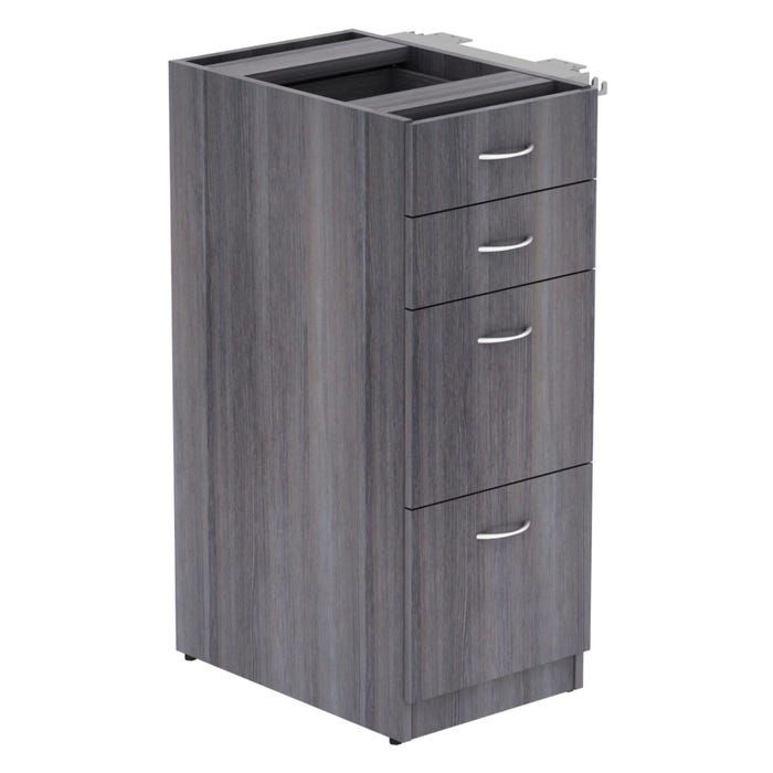 Lorell Relevance Series Charcoal Laminate Cabinet, 15-1/2 x 23-1/2 x 40-1/2 Inches, Charcoal