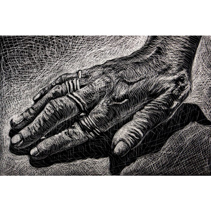 Inovart Black Scratch Board, 11 x 14 Inches, 12 Sheets