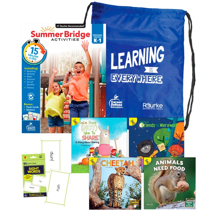 Carson-Dellosa Summer Bridge Essentials Backpack, Grades K to 1