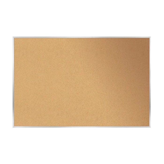 Ghent Natural Cork Bulletin Board with Aluminum Frame, 4 x 6 feet