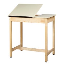 Diversified Woodcrafts 2-Piece Drafting Table, 36 x 24 x 36 Inches, Maple and Plastic, Item Number 1399905