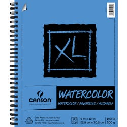 Image for Canson XL Watercolor Painting Pad, 9 x 12 Inches, 140 lb, 30 Sheets from School Specialty