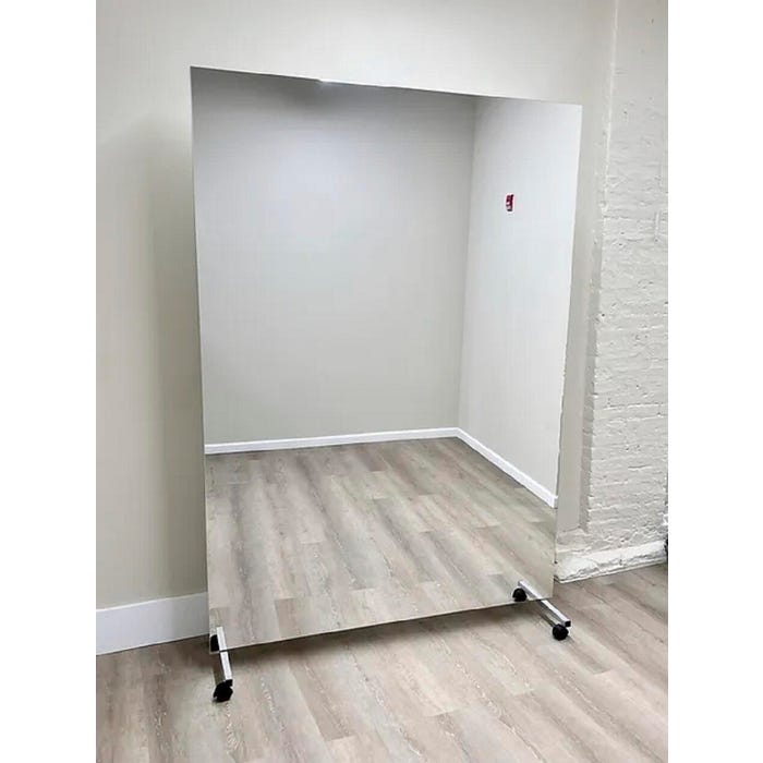 Glassless Rolling Mirror, 48 x 96 Inches