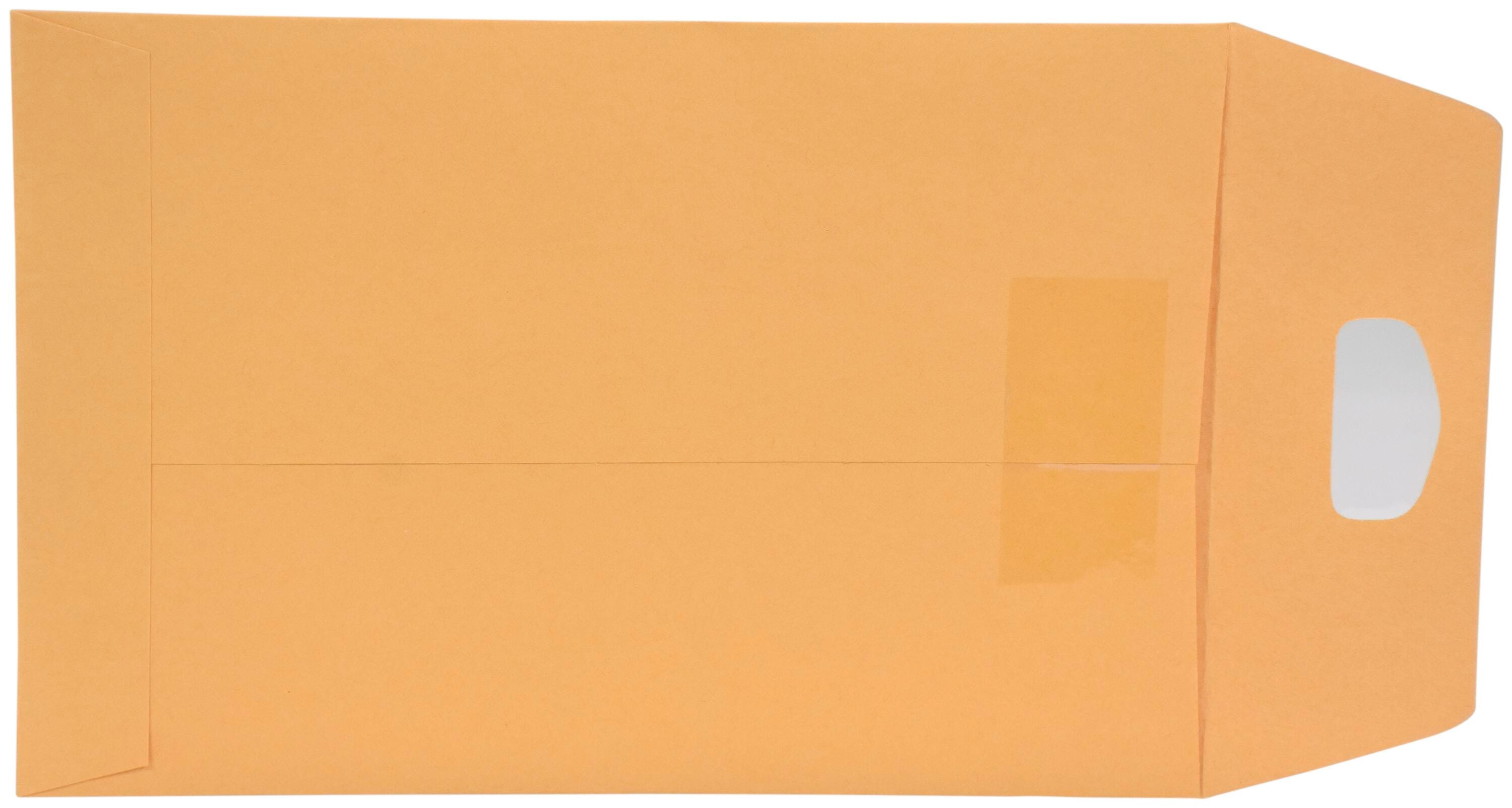 Image for School Smart Multi Tak Clasp Envelopes, 6 x 9 Inches, Kraft Brown, Box of 100 from School Specialty