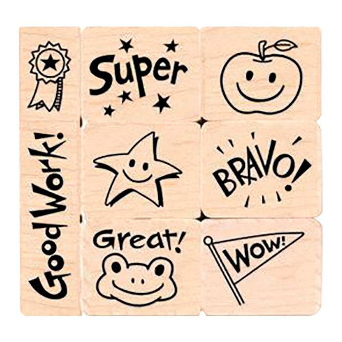 Hero Arts Bravo Stamps for Teachers, Set of 8