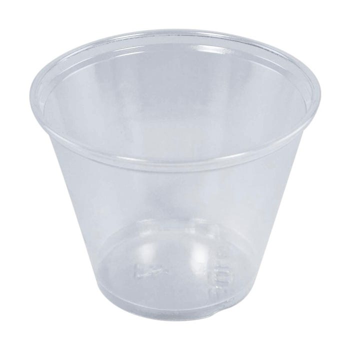 Delta Education Cup, Clear, Plastic, 9 Ounces, Pack of 25