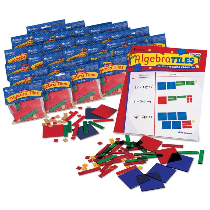 Learning Resources Algebra Tiles Classroom Set, Pack of 30