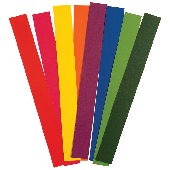 Roylco Double Color Paper Chains, 1 x 9 Inches, 600 Strips