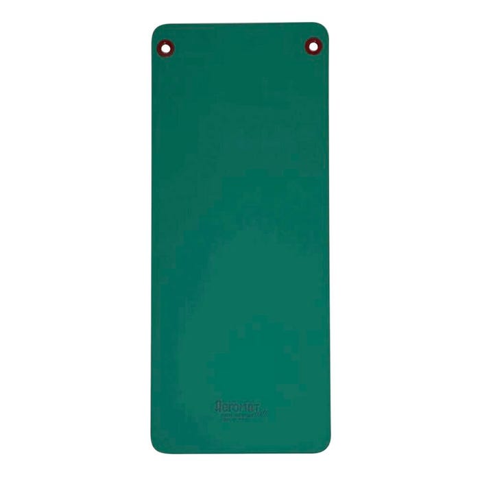Aeromat Elite Workout Mat With Eyelet, 24 x 56 Inches, 1/2 Inch Thick, Green, Phthalate Free