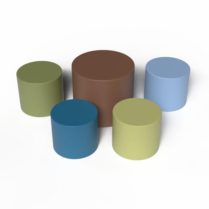 Children's Factory 5-Piece Ottoman Set