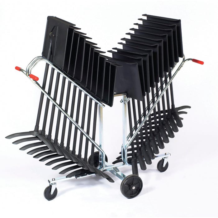 National Public Seating Music Stand Bundle, 20-1/2 x 12-3/4 x 24 to 46, Black, Set of 20 Stands