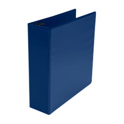 School Smart Round Ring View Binder, Polypropylene, 3 Inches, Blue 086399