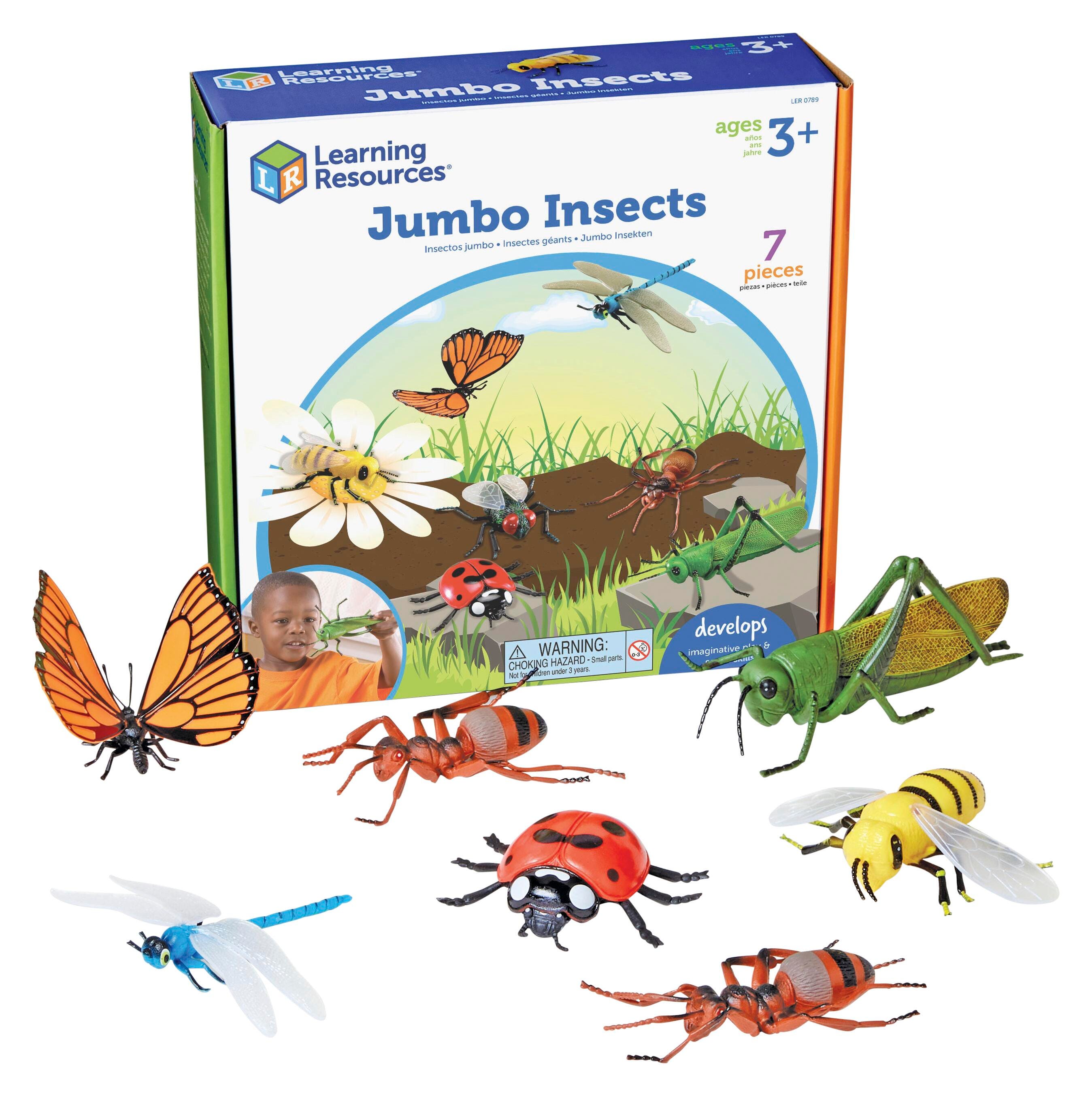Learning Resources Assorted Jumbo Insects, Set of 7 1327512