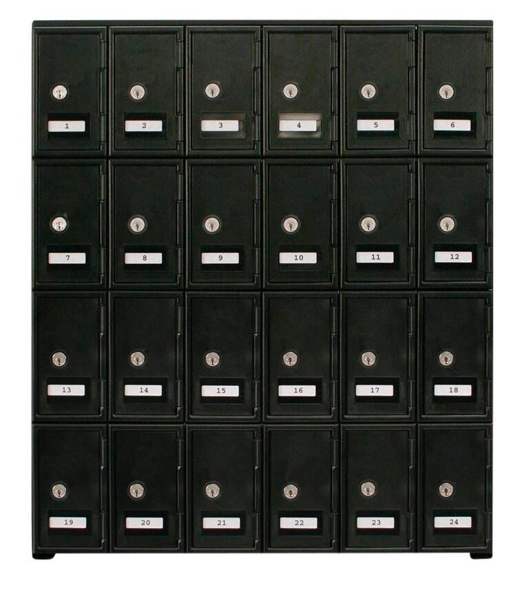 Image for United Visual Products 24 A Size Door Key Lock Cell Phone Locker, No Base from School Specialty