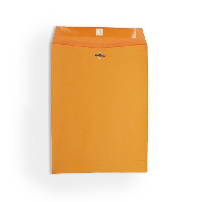 School Smart Kraft Envelopes with Clasp, 9 x 12 Inches, Pack of 100