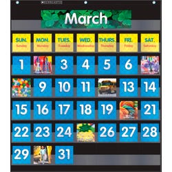 Scholastic Monthly Calendar Pocket Chart, Black, Item Number 1539119