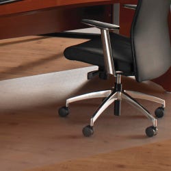 Floortex Hard Floor/Medium Pile XXL Rectangular Chair Mat, 60 x 118 Inches, Clear