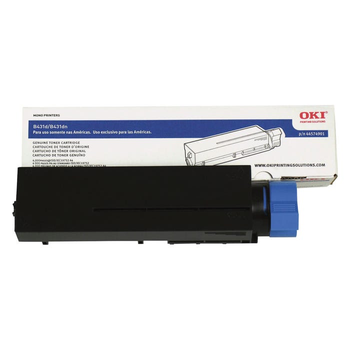 Okidata Ink Toner Cartridge, 44574901, Black